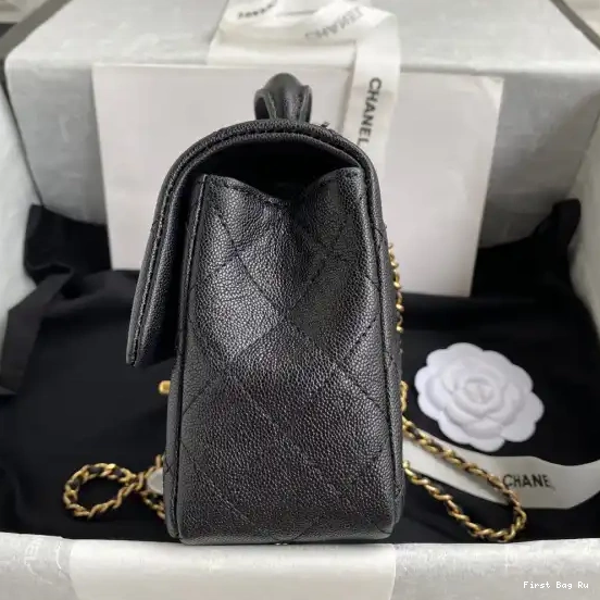 First Bag Ru CHANEL BAG MINI TOP FLAP HANDLE WITH 0622